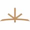 Ekena Millwork Alberta Smooth Timber Gable Bracket, Western Red Cedar, 72"W x 33"H x 3 1/2"D x 3 1/2"F, 11/12 Pitch GBW072X33X0404ALB00SWR - alternate 1